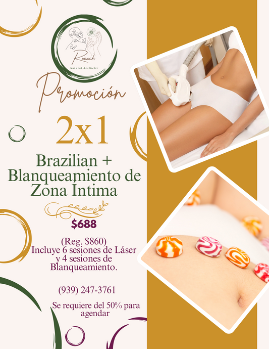 Brazilian y blanqueamiento de zona íntima