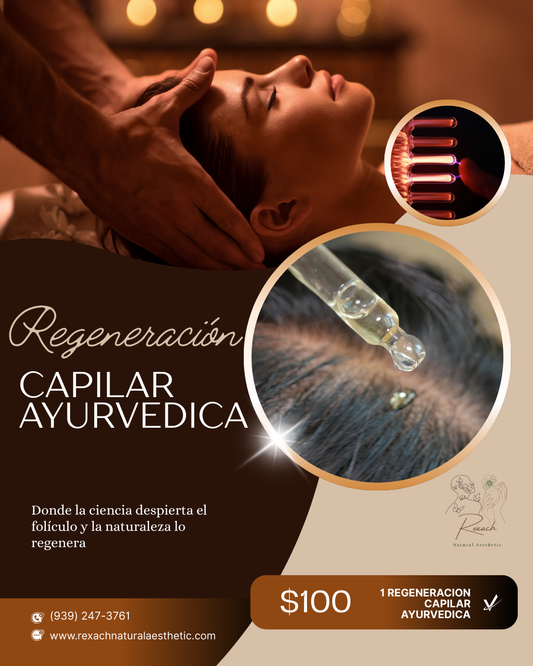 🌿 Regeneración Capilar Ayurvédica 1 sesión sin Serum