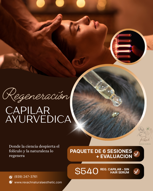 🌿 Regeneración Capilar Ayurvédica 6 sesiones