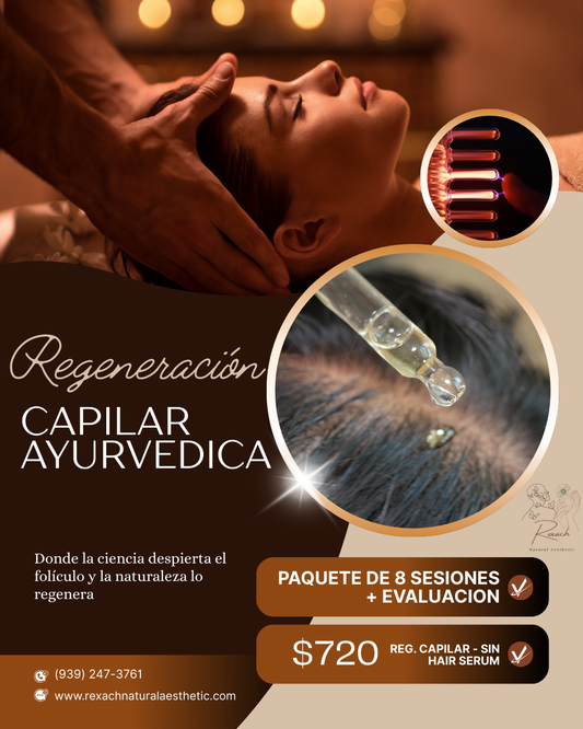 🌿 Regeneración Capilar Ayurvedica 8 sesiones